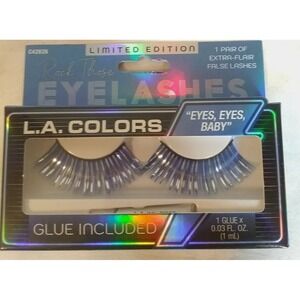 Eyelashes Glittery Blue "Eyes,Eyes,Baby" C42826 Limited Edition NEW LA Colors